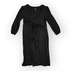 GAP Midi Long Sleeve Black Dress Medium